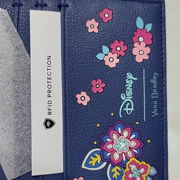 Vera Bradley Disney Sensational Six Paisley Pattern RFID Passport Wallet - Picture 5 of 5